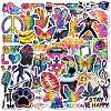 50Pcs Trendy and Cool Themes Paper Stickers STIC-C012-16-2