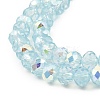 Baking Paint Transparent Glass Beads Strands DGLA-A034-J8mm-B04-3