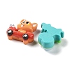 Opaque Resin Cabochons X-RESI-G085-06-2