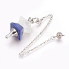 Natural Lapis Lazuli Dowsing Pendulums KK-F756-09C-1