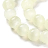Natural Selenite Beads Strands G-C142-01C-05-4