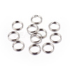 Platinum Plated Iron Split Key Rings X-IFIN-C057-15mm-1