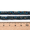 AB Color Plated Opaque Glass Beads Strands LS-GLAA-T026-3x6mm-P16-4