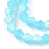 Imitate Austrian Crystal Bicone Frosted Glass Beads Strands EGLA-A039-T3mm-MB20-3