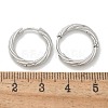 304 Stainless Steel Twist Hoop Earrings for Women EJEW-A130-02B-P-3