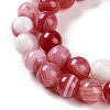 Natural Striped Agate/Banded Agate Beads Strands G-Z060-A01-B15-4