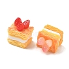 Opaque Resin Cabochons RESI-F072-08-2