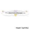 Valentine's Adjustable Braided Polyester Cord Bracelets LS-GM2838-7-2