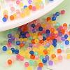 Frosted Transparent Acrylic Beads X-MACR-S371-11A-6