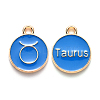 Alloy Enamel Pendants X-ENAM-S124-01B-02C-1
