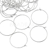 SHEGRACE Brass Hoop Earrings Findings XGR0005P-70P-1