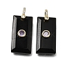 Natural Obsidian Pendants GG-CBA7610-05G-03-1
