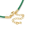 2MM Round Nylon Milan Cord Necklace Makings MAK-F038-C29-G-2