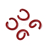 Spray Painted Iron Open Jump Rings IFIN-T017-04B-16-1