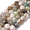 Dyed & Heated Natural Fire Crackle Agate Beads Strands G-P539-B01-20-1