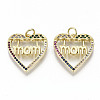 Brass Micro Pave Colorful Cubic Zirconia Pendants ZIRC-S067-176-NF-1