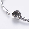 304 Stainless Steel European Style Round Snake Chains Bracelet Making STAS-I097-004C-P-2