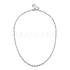 Non-Tarnish 304 Stainless Steel Singapore Chain Necklaces NJEW-JN02930-01-1