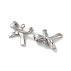 Non-Tarnish 304 Stainless Steel Charms STAS-L022-395P-02-2