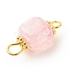 Natural Agate Connector Charms PALLOY-JF01587-01-6