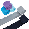 BENECREAT 10M 5 Colors Polyester Flat Elastic Rubber Band EC-BC0001-49B-1