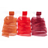 3 Rolls 3 Colors Wrinkle Polyester Ribbon OCOR-TA0002-98D-4