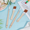 4Pcs 2 Styles Nylon Bristle Paint Brush AJEW-GF0012-96-4