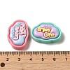 Opaque Resin Decoden Cabochons RESI-Z022-08-3