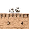 304 Stainless Steel Crimp Beads Covers LS-X-STAS-P239-34P-03-3