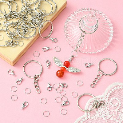 20Pcs Iron Split Key Rings IFIN-YW0003-40-1