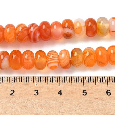 Natural Banded Agate Beads Strands G-F790-I01-01L-1