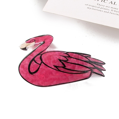 Hot Pink Creative PVC Claw Hair Clips PW-WG200BC-04-1