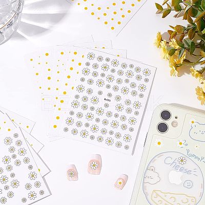 10 Sheets 5 Style PET Nail Art Stickers MRMJ-OC0003-08-1