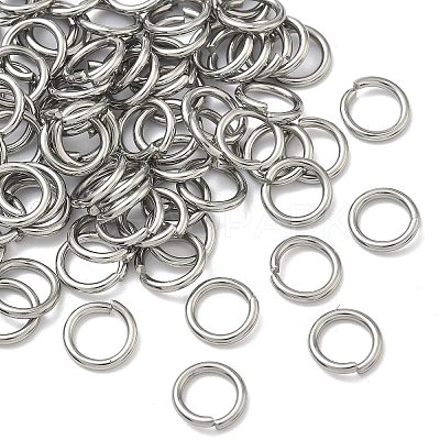 Tarnish Resistant 304 Stainless Steel Open Jump Rings X-STAS-E066-11-8mm-1