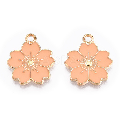 Alloy Enamel Pendants X-ENAM-S121-115K-1