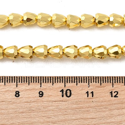 Electroplate Glass Beads Strands EGLA-F166-08-1