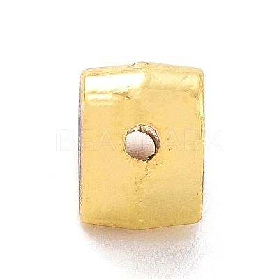Eco-friendly Rack Plating Brass Enamel Beads KK-F843-30G-04-1