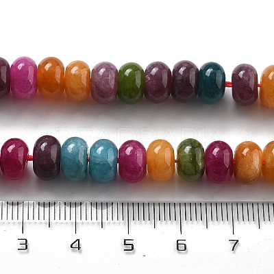 Natural White Jade Beads Strands G-E507-01O-1