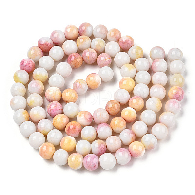Ombre Effect Dyed Crackle Glass Beads X1-GLAA-T031-10mm-01Q-1