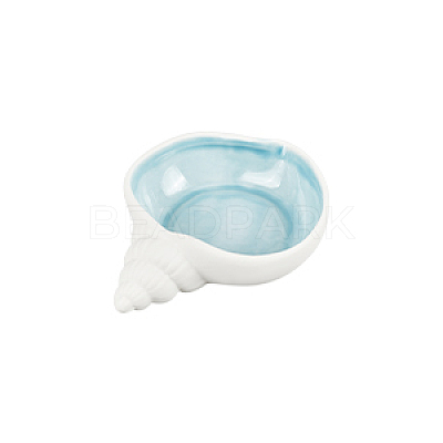 Conch Shape Ceramics Ashtray DIY-WH0430-617G-1