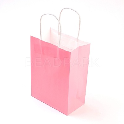 Pure Color Kraft Paper Bags AJEW-G020-D-11-1