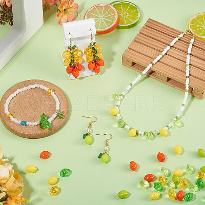 50Pcs Opaque Acrylic Beads SACR-TADJ0001-01B-1