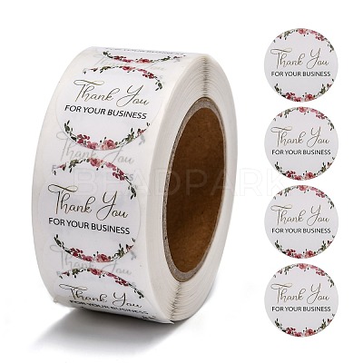 1 Inch Thank You Theme Self-Adhesive Paper Stickers DIY-K027-B05-1