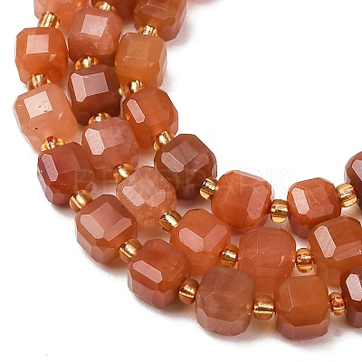 Natural Red Rabbit Hair Rutilated Quartz Beads Strands GG-CBAC972-A11-01-1