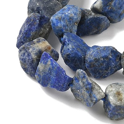 Raw Rough Natural Lapis Lazuli Beads Strands LS-G-M453-D06-1