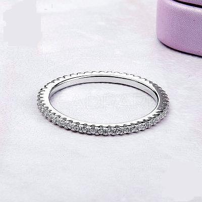 Anti-Tarnish Rhodium Plated 925 Sterling Silver Finger Rings RJEW-FF0008-008P-16mm-1