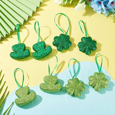 20Pcs 4 Styles Saint Patrick's Day Foam Pendant Decorations FIND-TA0010-96B-1