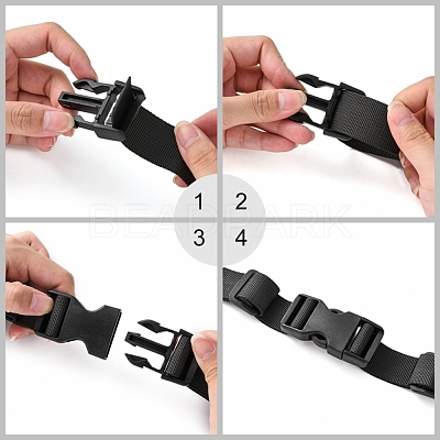 POM Plastic Side Release Buckles KY-R002-01-1