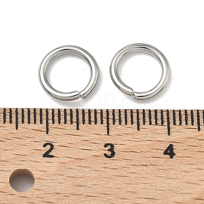 Tarnish Resistant 304 Stainless Steel Open Jump Rings X-STAS-E066-11-8mm-1