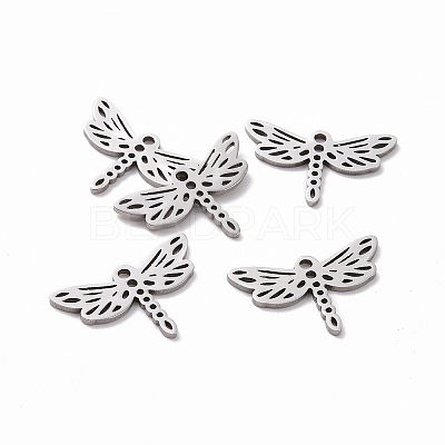 Non-Tarnish 201 Stainless Steel Filigree Joiners Links STAS-S105-JN868-1-1